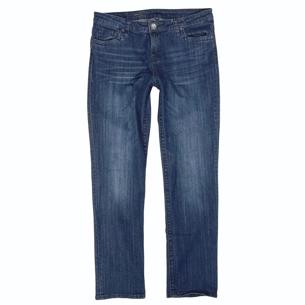 KUT from the Kloth Stevie Straight Leg Jeans 14 90s Minimalist 34 Plus Retro